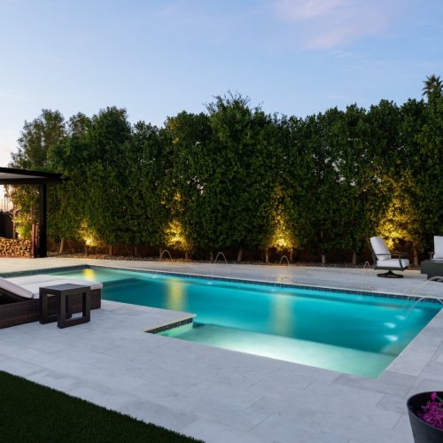 Custom pool and backyard on Redondo Drive in Gilbert, AZ by Envy Pools