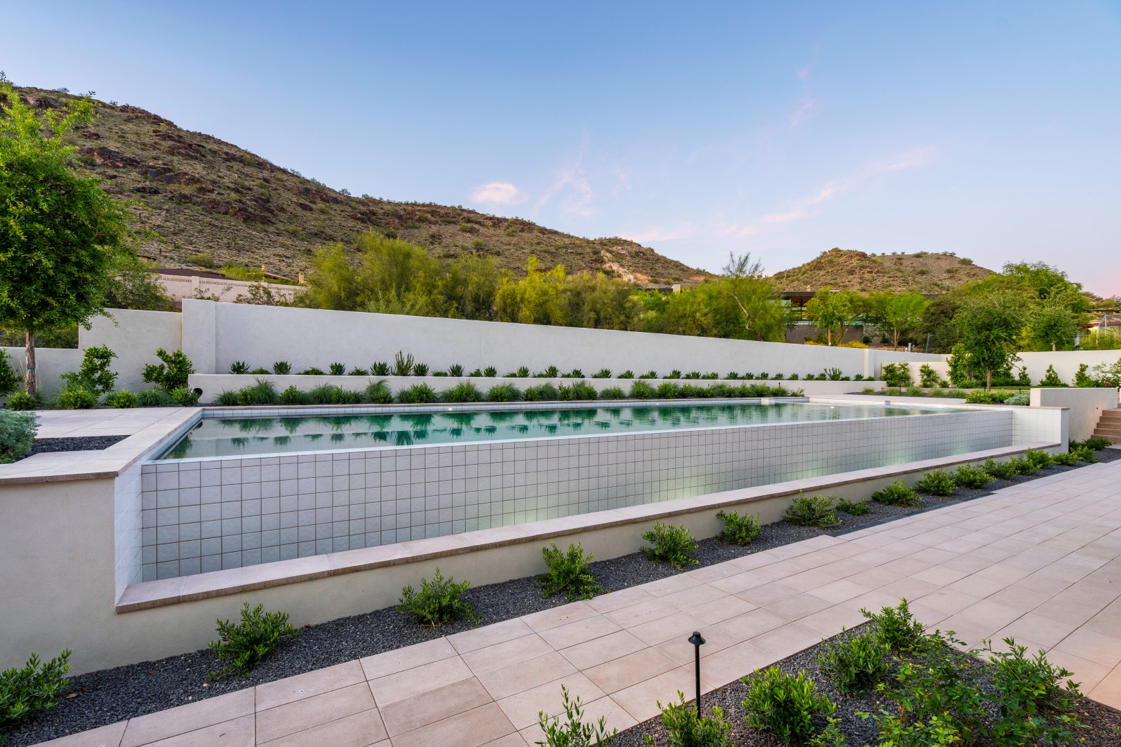 Custom pool and backyard design on Joshua Tree in Paradise Valley, AZ by Envy Pools