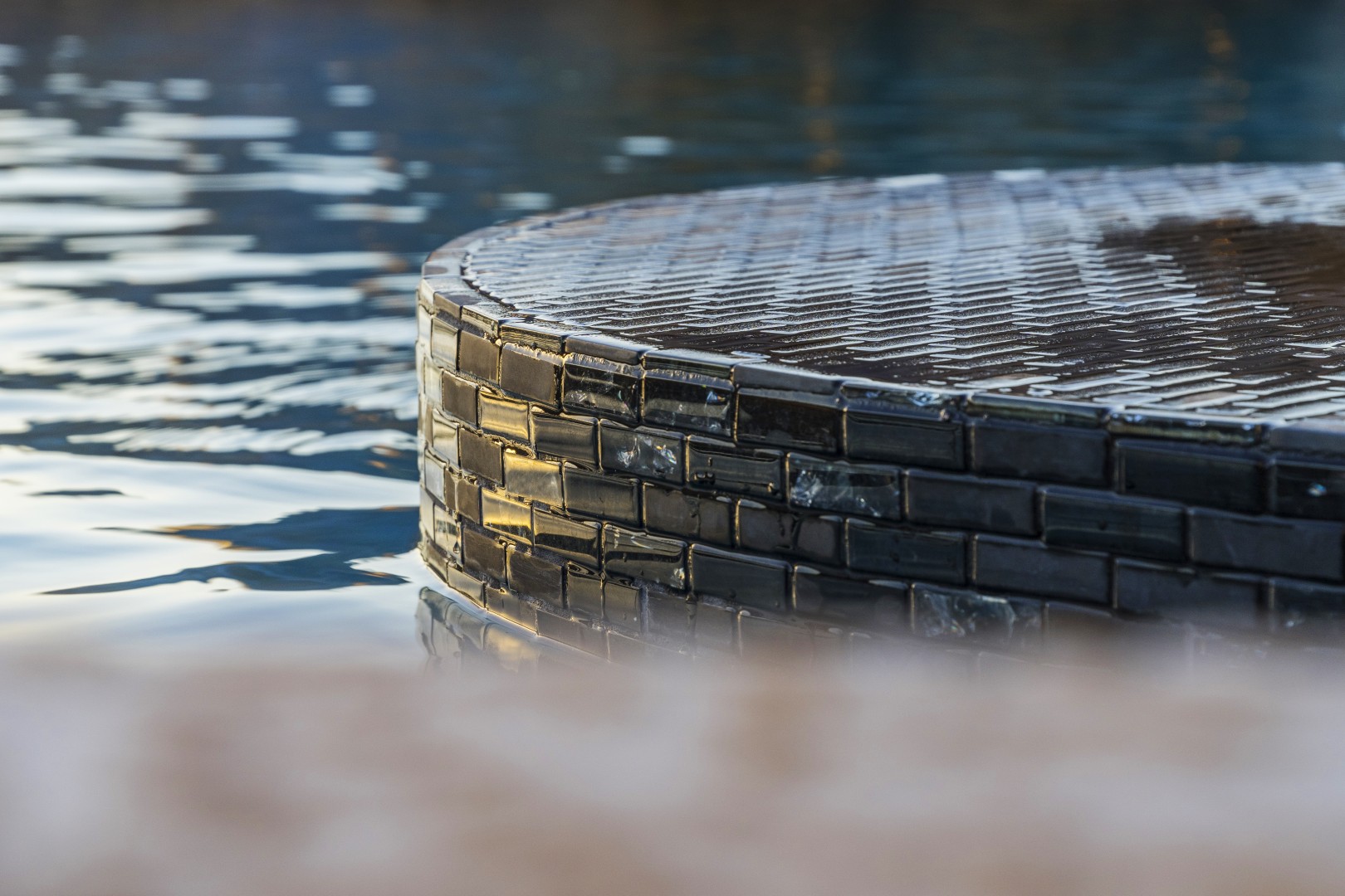 Custom pool with rock waterslide on Paoli Street in Queen Creek, AZ by Envy Pools
