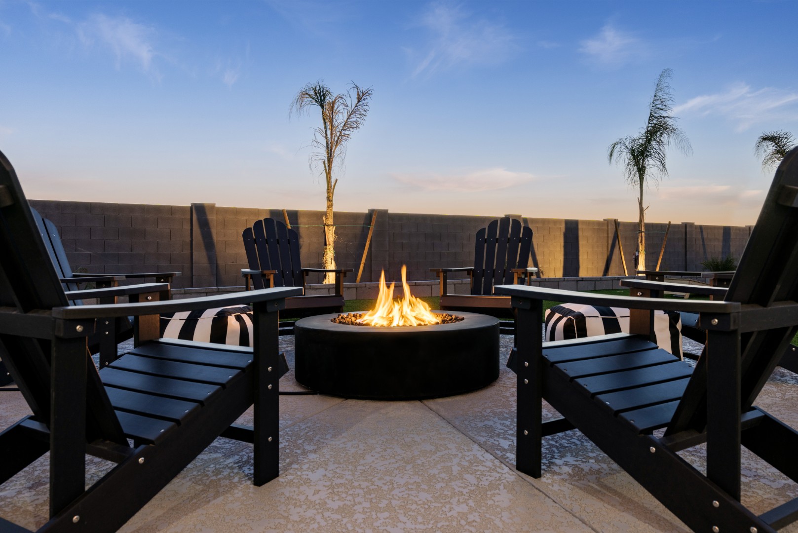Custom pool with rock waterslide on Paoli Street in Queen Creek, AZ by Envy Pools