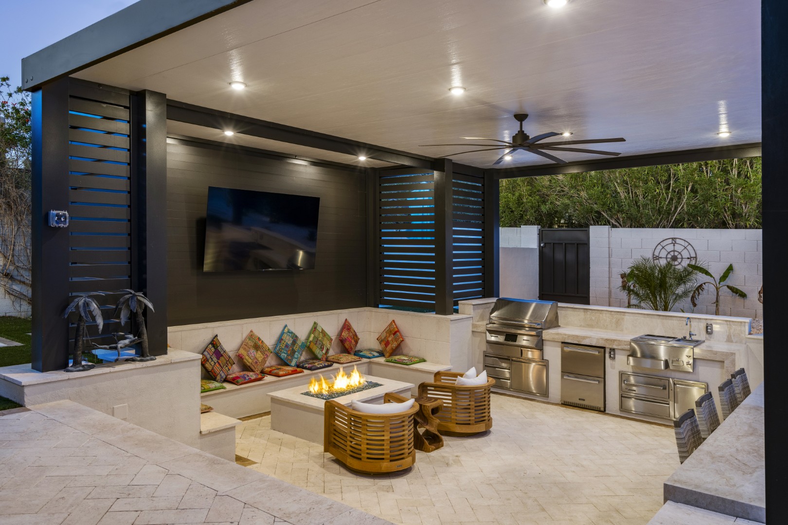Custom pool and backyard design on 70th Street in Scottsdale, AZ by Envy Pools