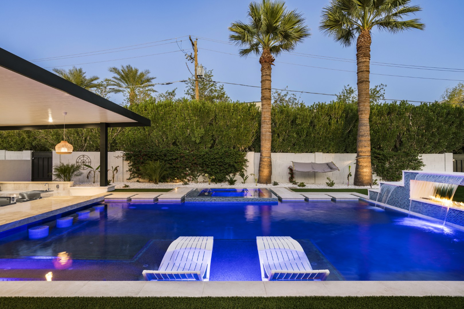 Custom pool and backyard design on 70th Street in Scottsdale, AZ by Envy Pools
