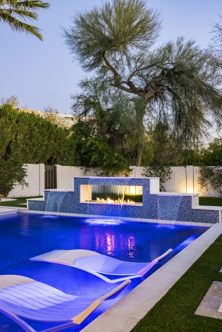 Custom pool and backyard design on 70th Street in Scottsdale, AZ by Envy Pools