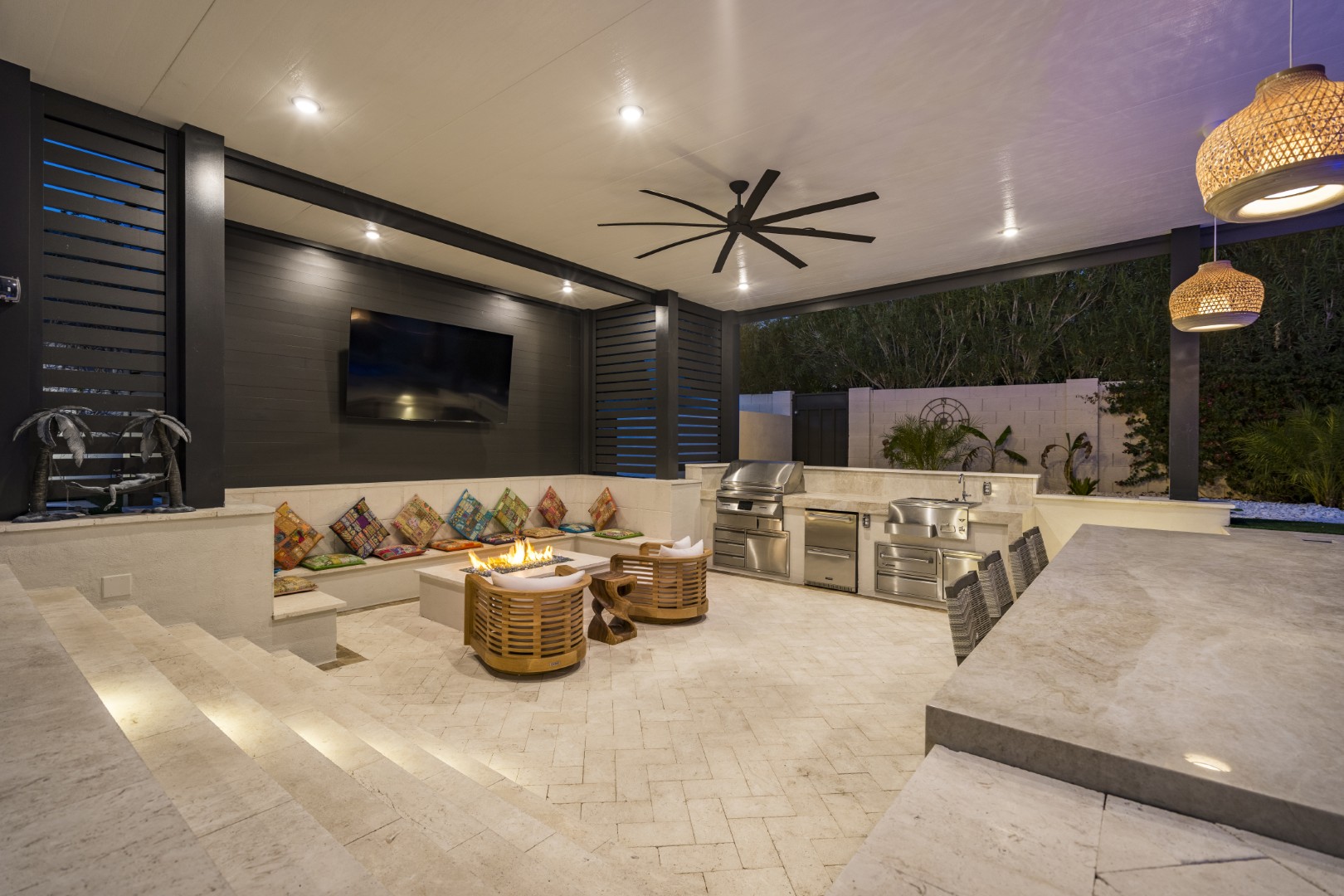 Custom pool and backyard design on 70th Street in Scottsdale, AZ by Envy Pools